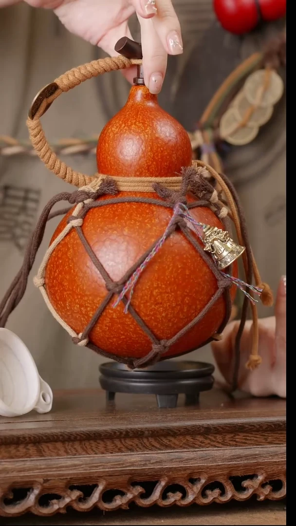 319号精品天然大漆酒葫芦一物一拍~