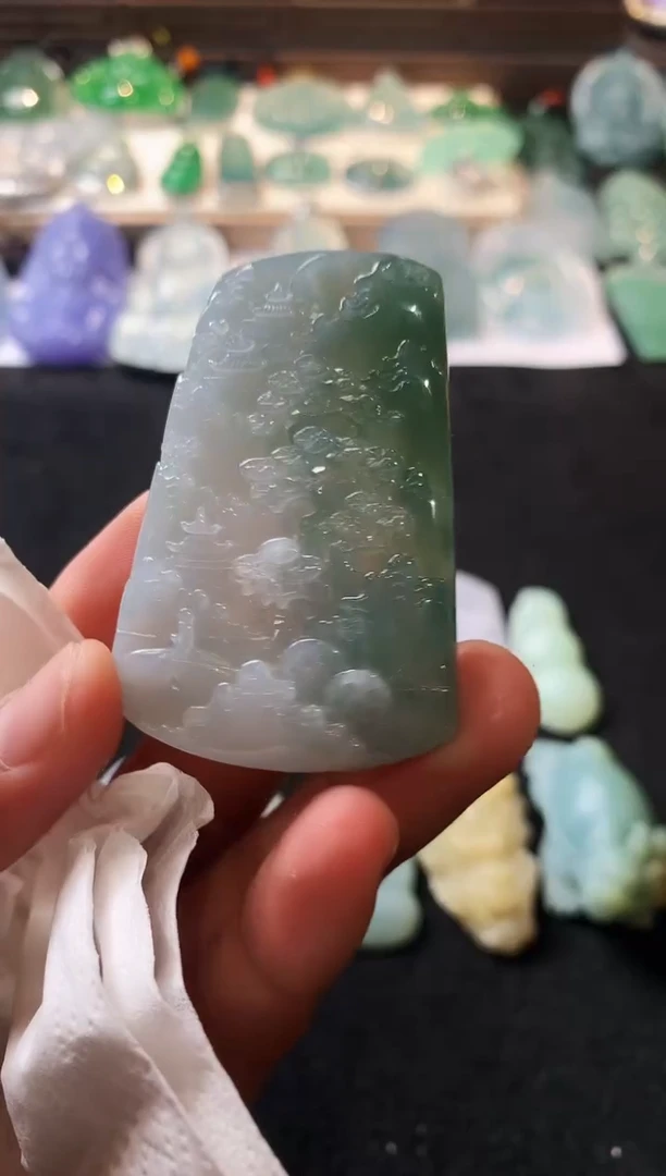 未镶嵌定制翡翠F*印  3906毛货不退不换