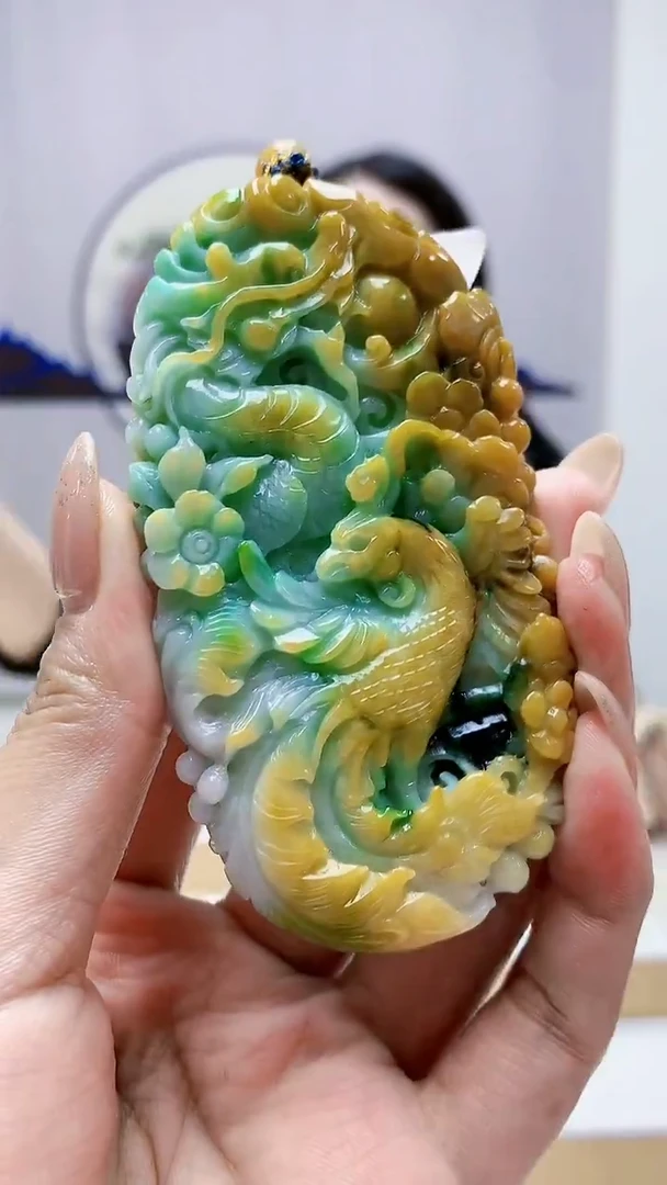 未镶嵌定制翡翠4812MM-毛货挂件144