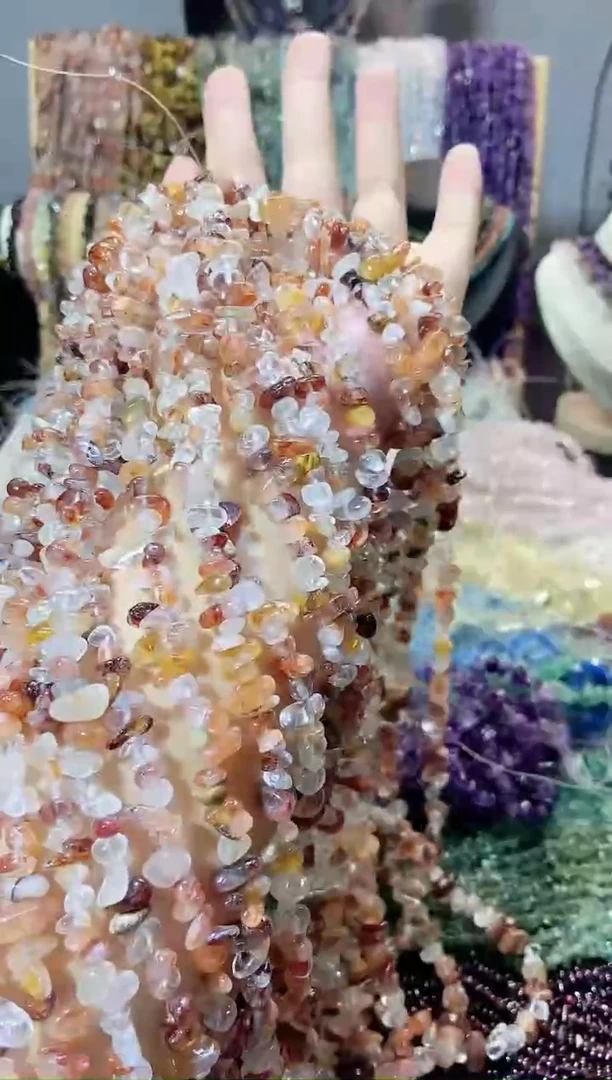 未镶嵌珠宝半成品水晶红胶花