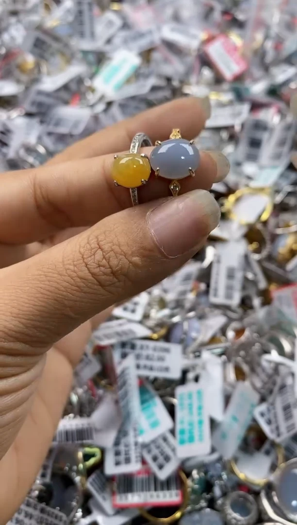 银S925镶嵌戒指翡翠131313----3