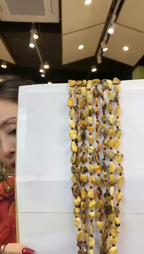 【闪购商品】琥珀颈饰未镶嵌多样性发一