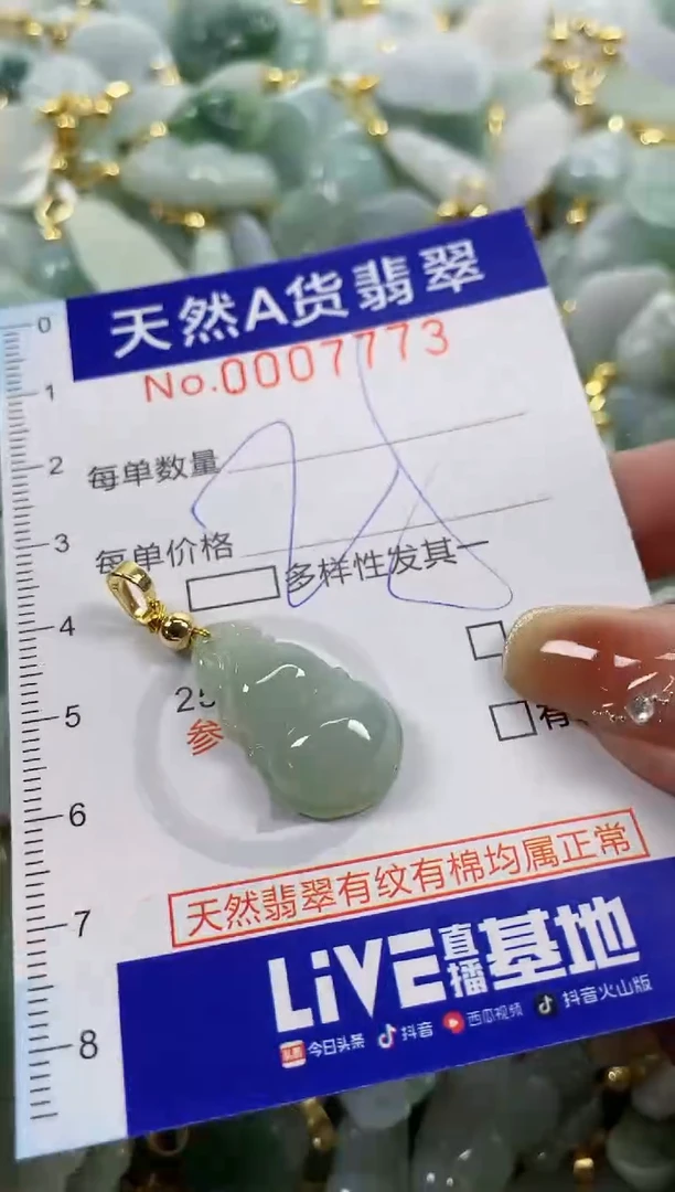 颈饰未镶嵌翡翠天然A货翡翠