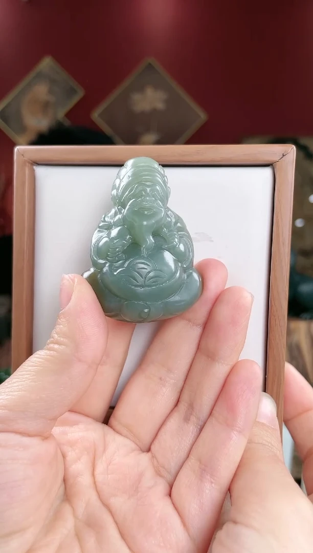 【闪购商品】和田玉颈饰未镶嵌且末蓝带糖财神