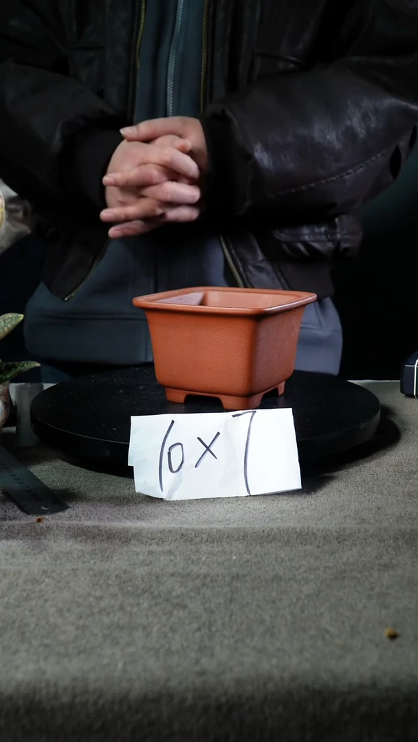 A宜兴紫砂小花盆