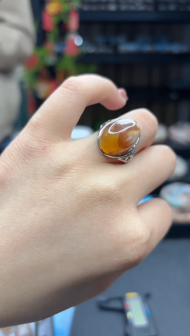 【闪购商品】石英质玉戒指未镶嵌649