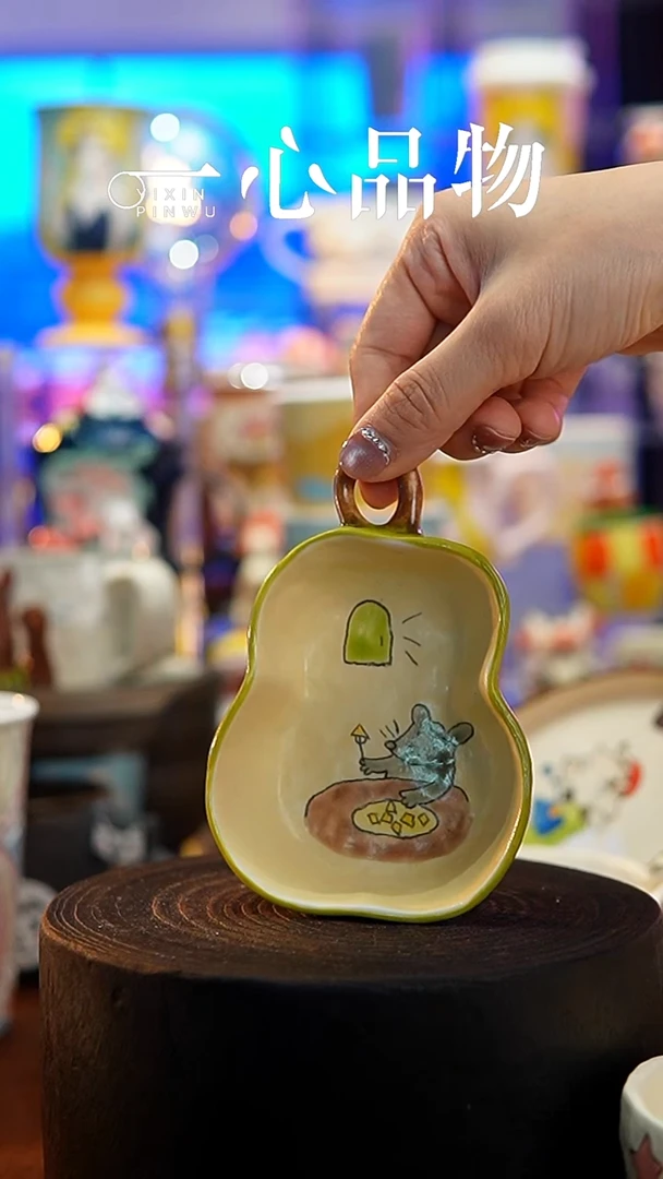 杯子瓷A527景德镇手工手绘杯子摆件