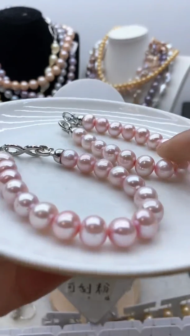 【闪购商品】淡水珍珠颈饰钛钢14