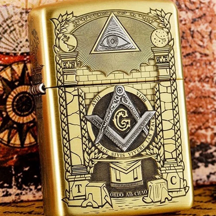 Zippo打火机 赫鲁斯之眼 之宝正版盔甲精雕防风煤油男友七夕