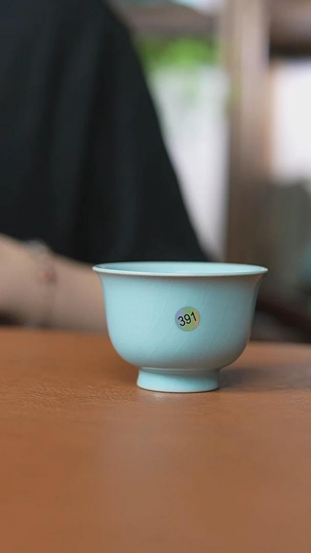 瓷片l***r仿古宋臻釉如是杯瑕391