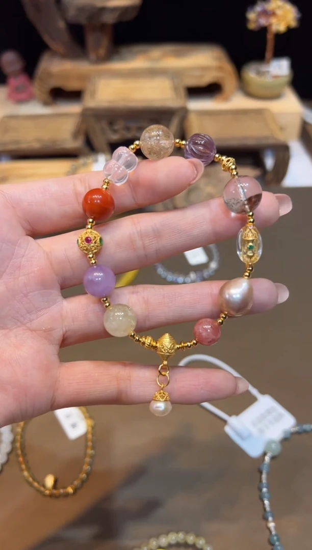 水晶手链未镶嵌手饰@@E4408