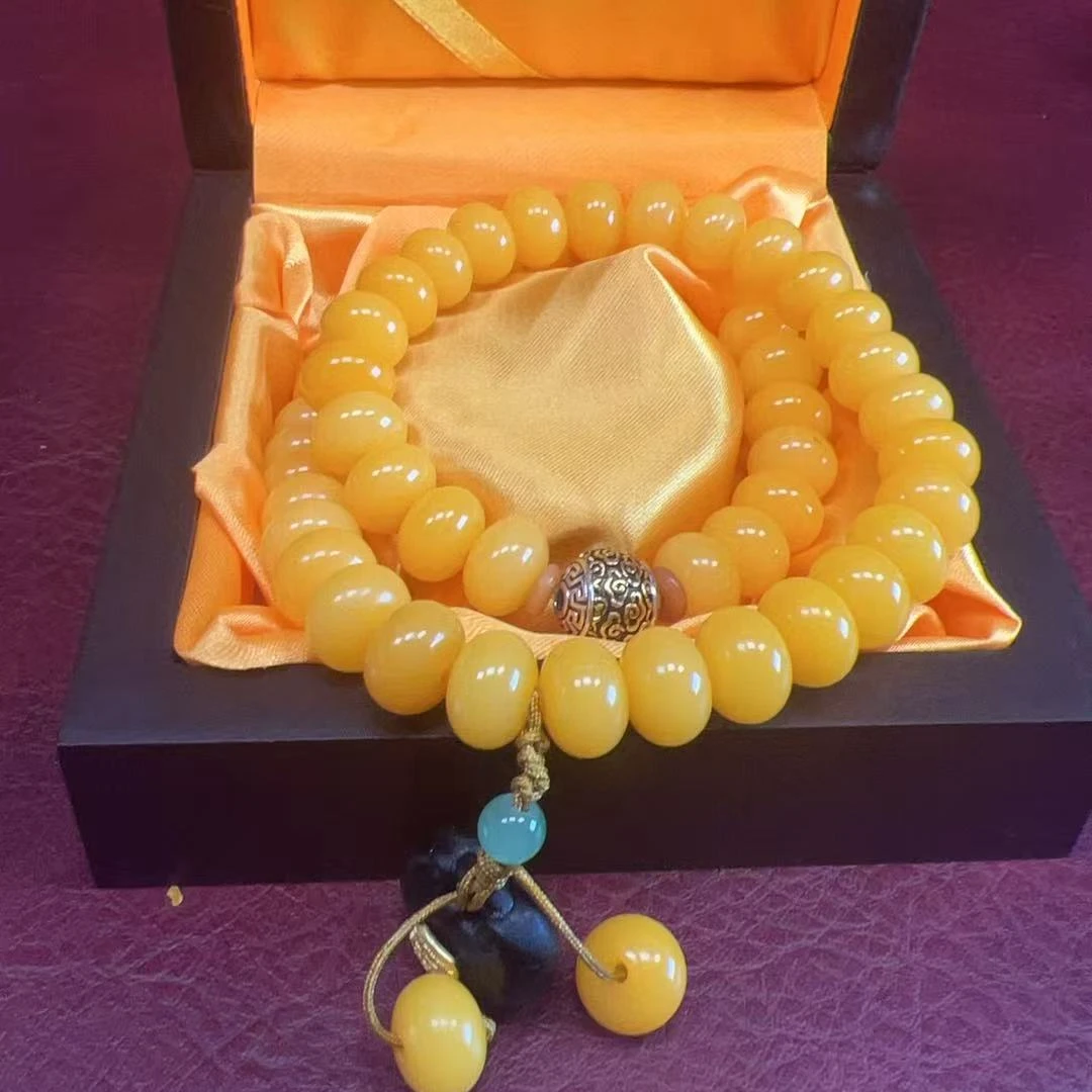 MK697黄菩提精美手串（无礼盒）