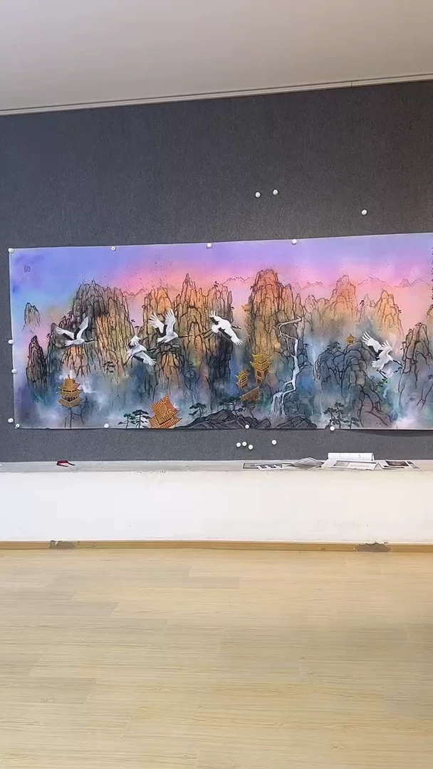 国画王忠权-48平尺-国画-金
