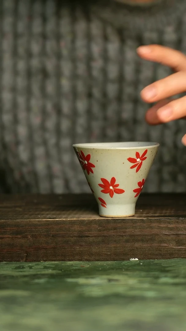 陶瓷青诗集手工手绘瓷器