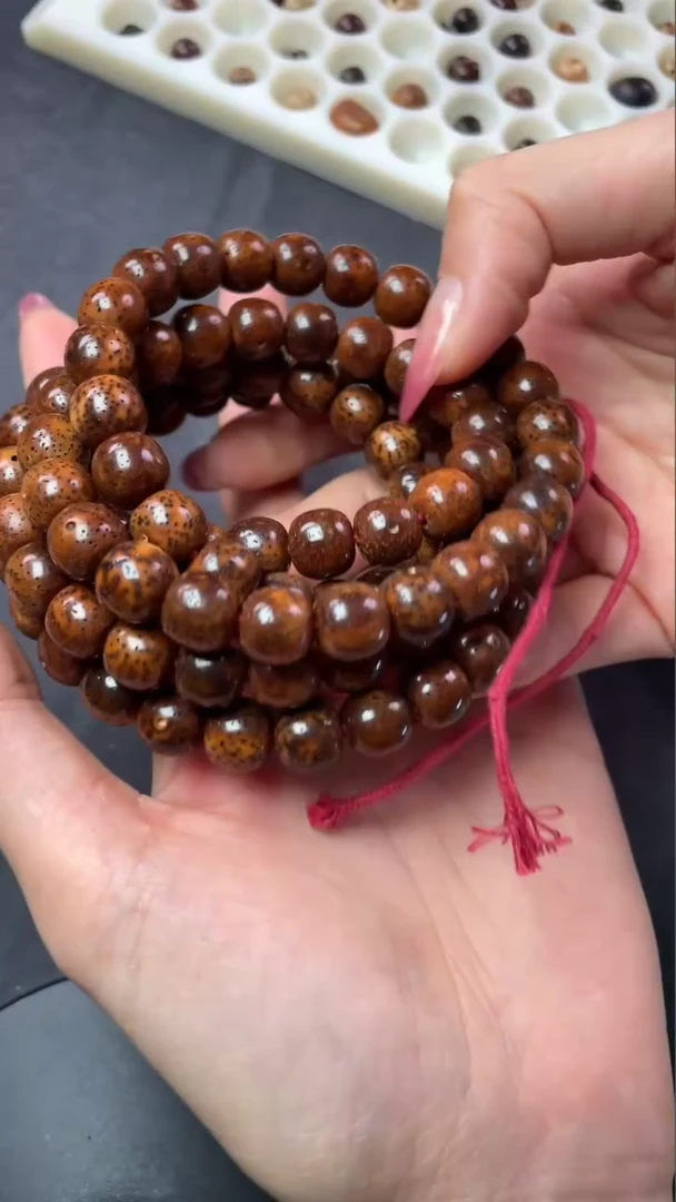 【闪购商品】星月菩提吊坠精工级深珀金桶珠10*9长串