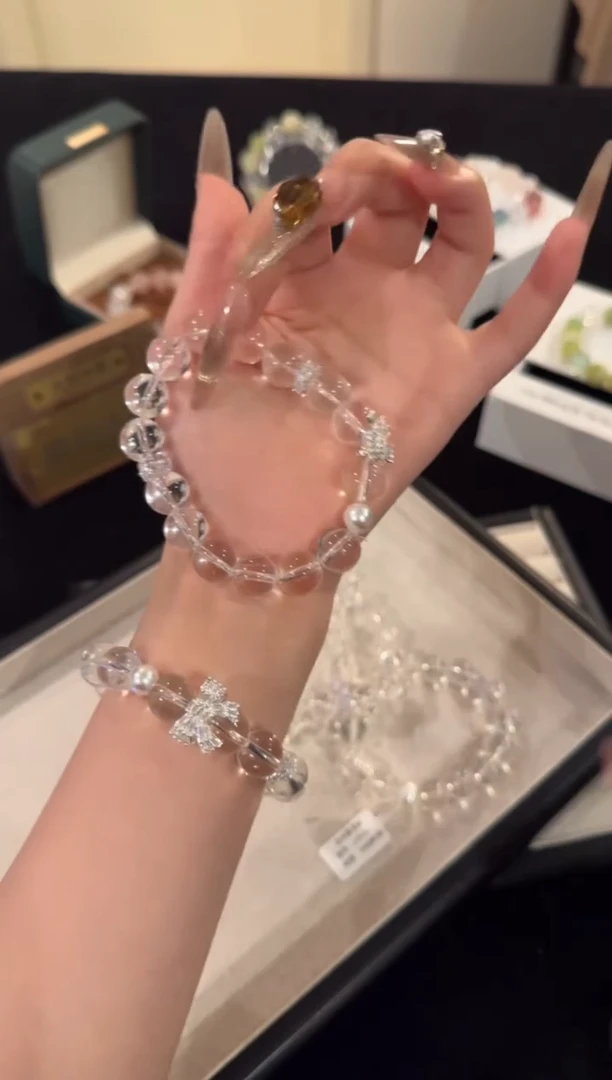 水晶手链合金白水晶x1976