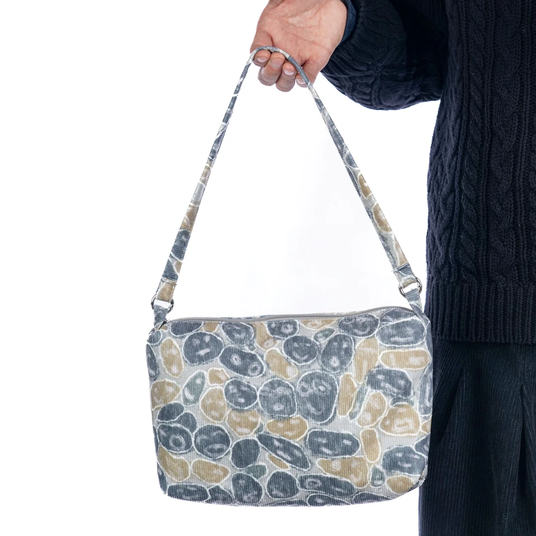 无则艺【子母方包】这家布包很艺术|原创斜挎包个性印花青苔子母包