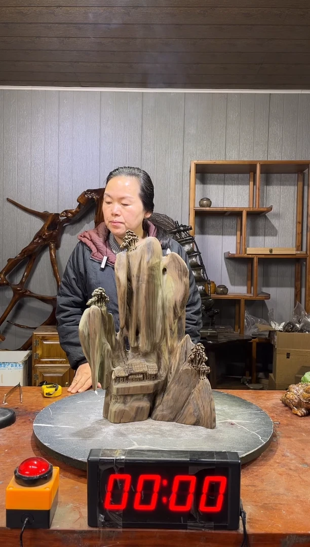 金丝楠华阴沉木山水倒流香