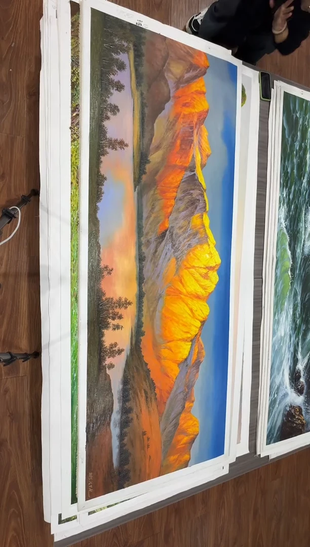 油画【126号】约2.2米丨朝鲜原创纯手绘孤品油画丨顺丰包邮