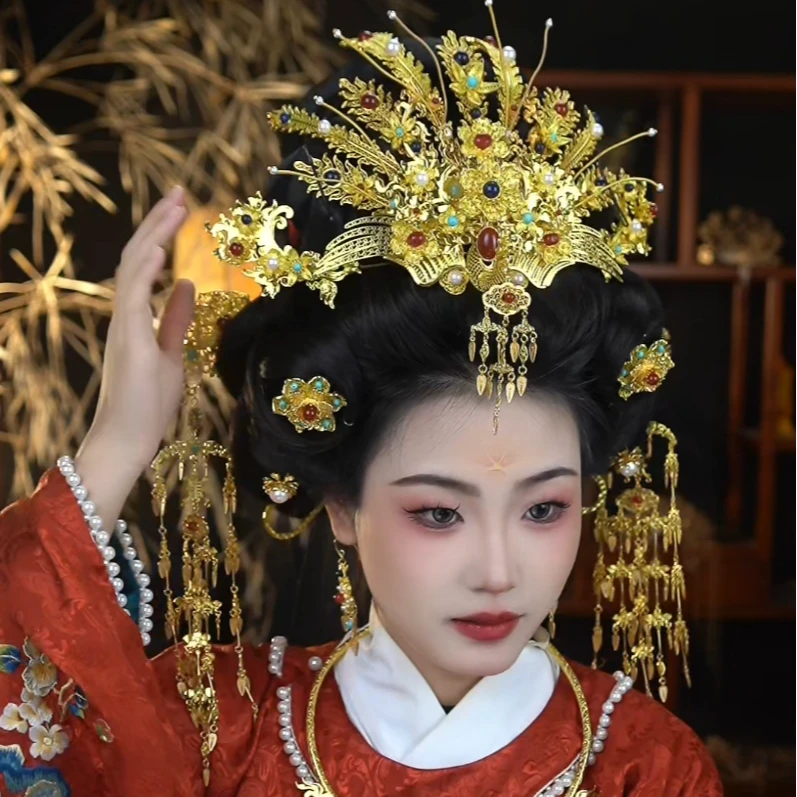 凤仪闺宝阁原创古风汉服饰品发饰发冠发簪凤冠