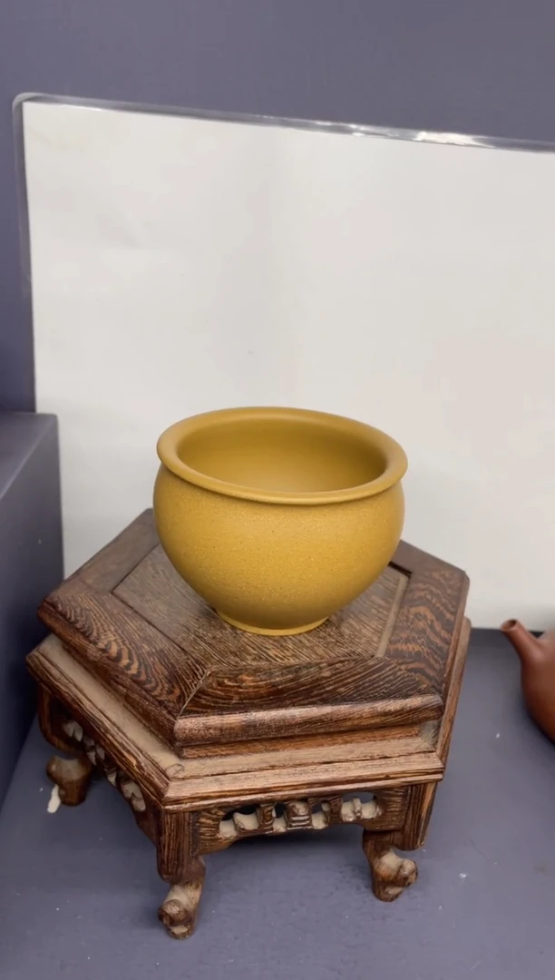 茶壶紫砂黄金段圆融杯