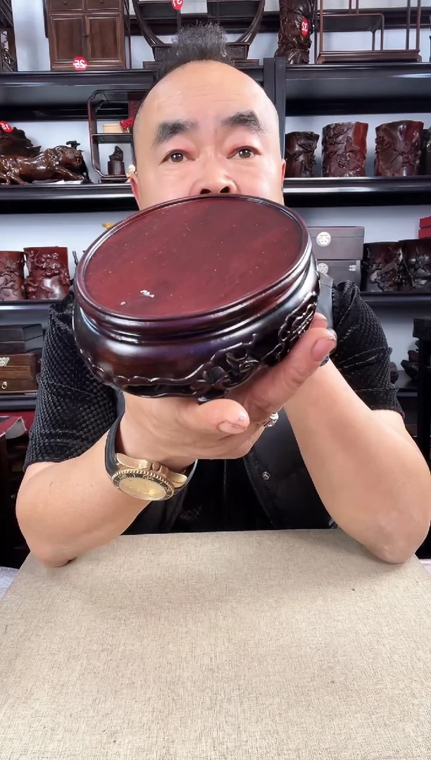 木老李红木工艺品463瑕疵