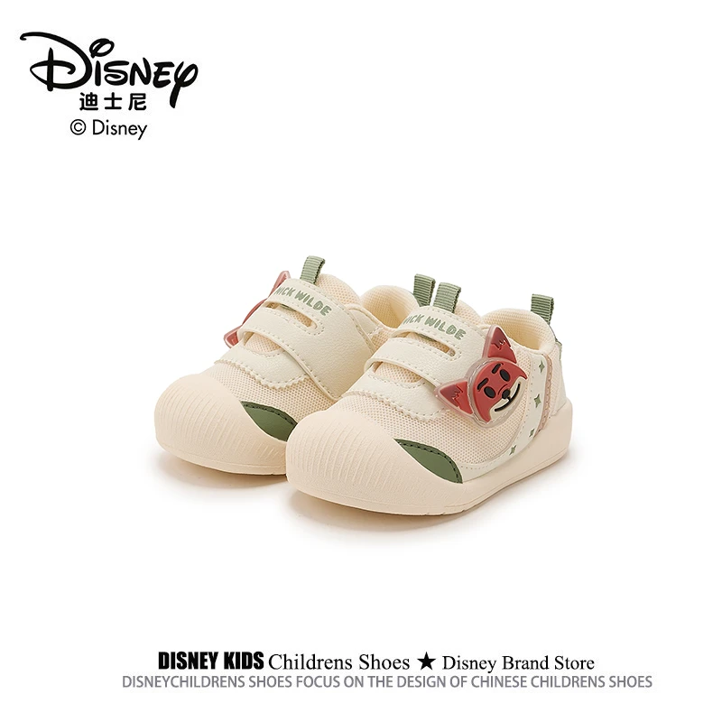 迪士尼车缝线魔术贴学步防踢秋季学步鞋鞋子步前鞋布鞋防滑