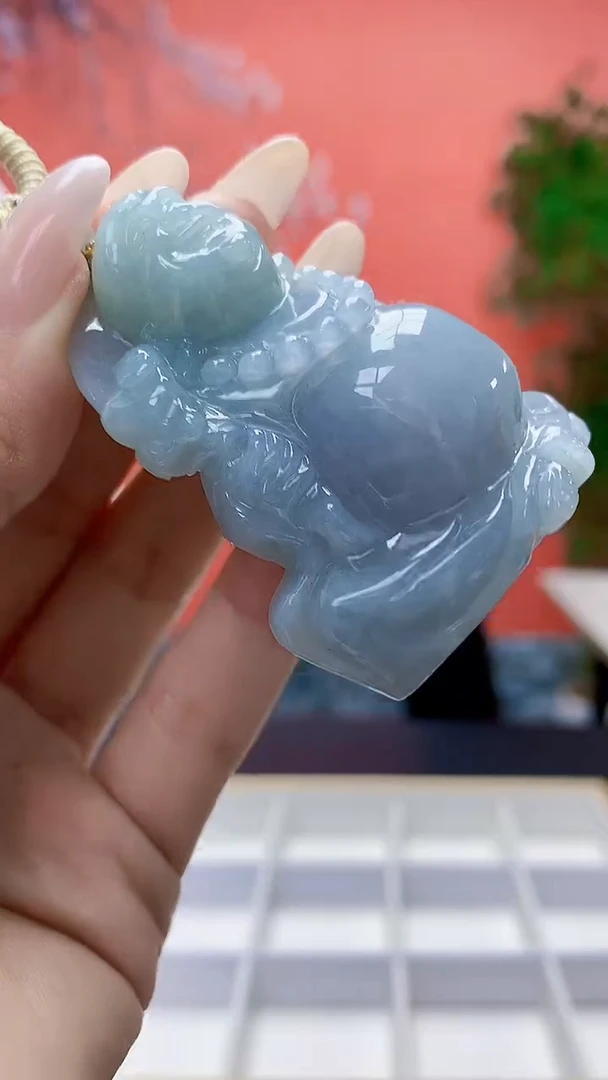 未镶嵌定制翡翠4898ty-毛货挂件50