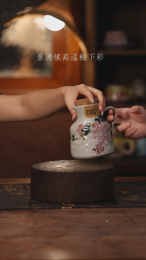 陶瓷景德镇高温釉下手绘陶瓷002
