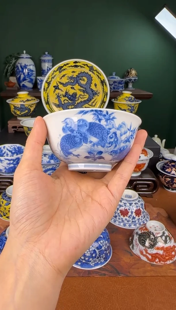 杯澄怀堂。九鹌。  杯