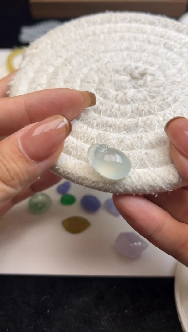 未镶嵌定制翡翠冰钱袋子6500+650-xmy073