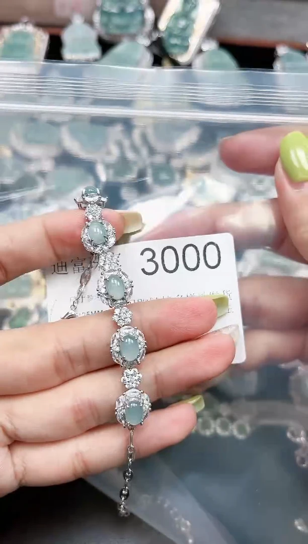 【闪购商品】翡翠颈饰未镶嵌3000赠皮绳