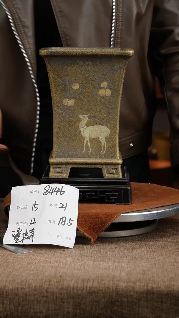 紫砂花盆花卉工艺8446+s