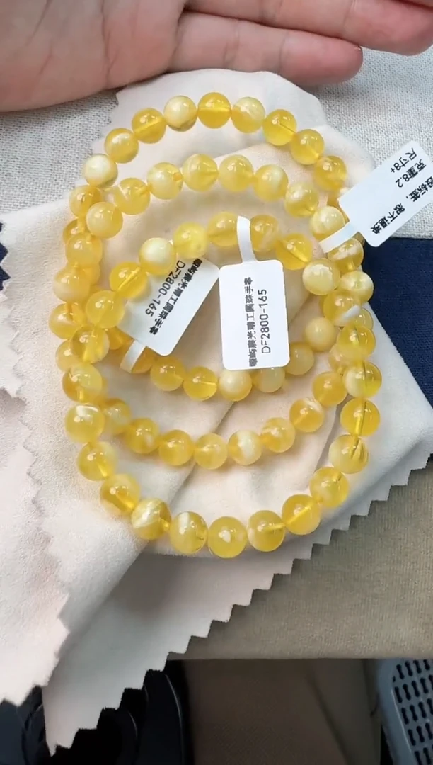 手串蜜蜡未镶嵌蜜蜡手串多样性发货发其一