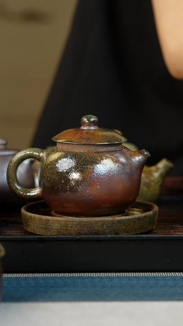 茶壶紫砂瑕疵柴烧紫砂西施