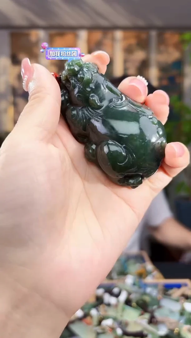 和田玉未镶嵌挂件拍一发一