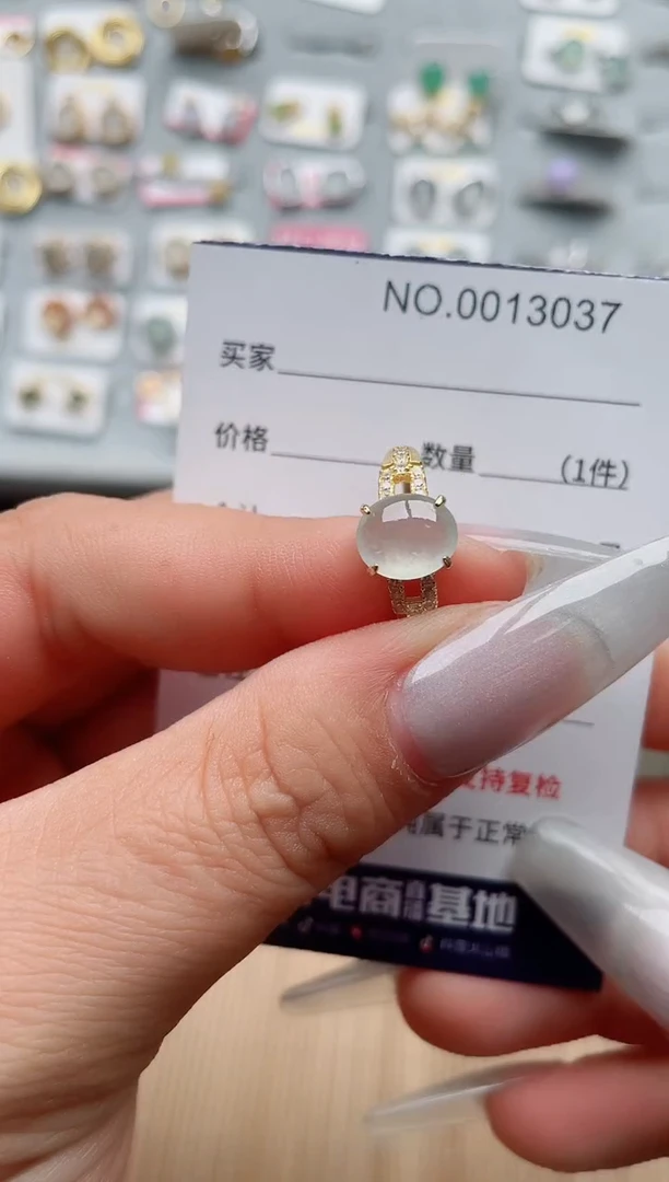 【闪购商品】翡翠戒指银S925镶嵌、