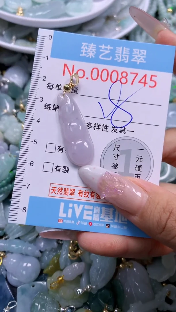 翡翠未镶嵌颈饰8745