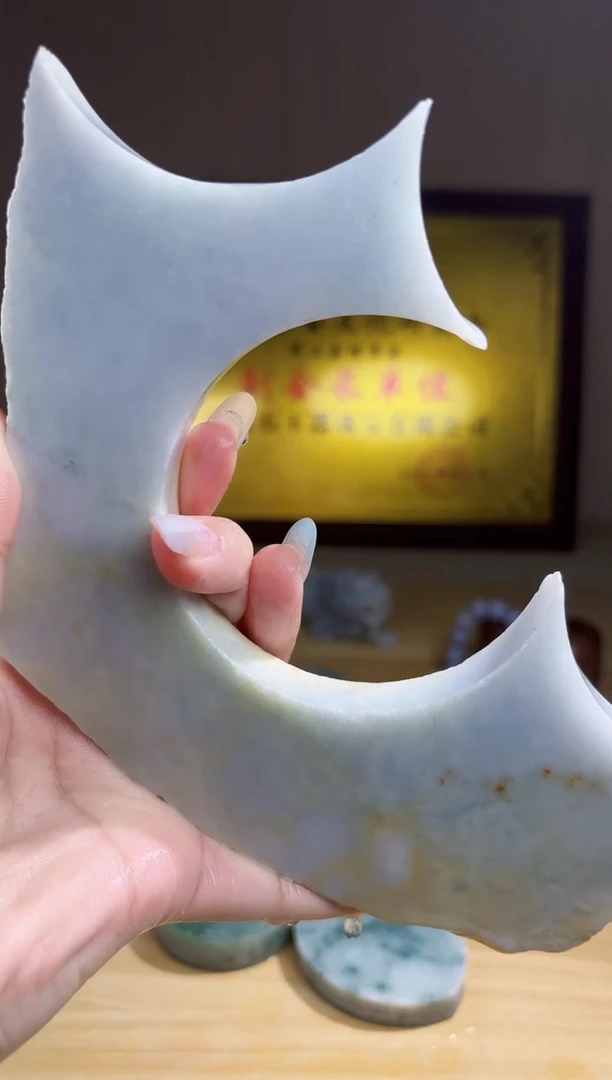翡翠未镶嵌颈饰翡翠A货 温谭571