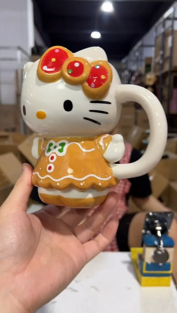 瓷片姜饼kt全身杯微瑕陶瓷