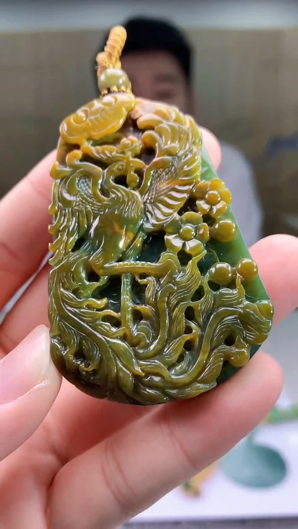 【闪购商品】定制翡翠未镶嵌5028bb-毛货挂件10