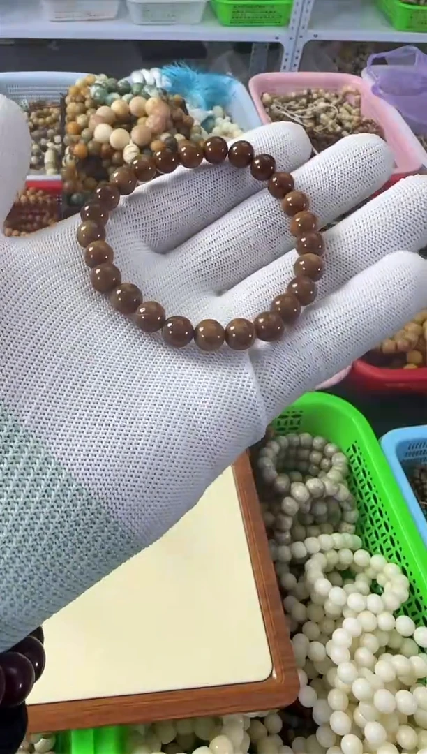 【闪购商品】白玉菩提手串7*原皮A+级库克圆珠单圈