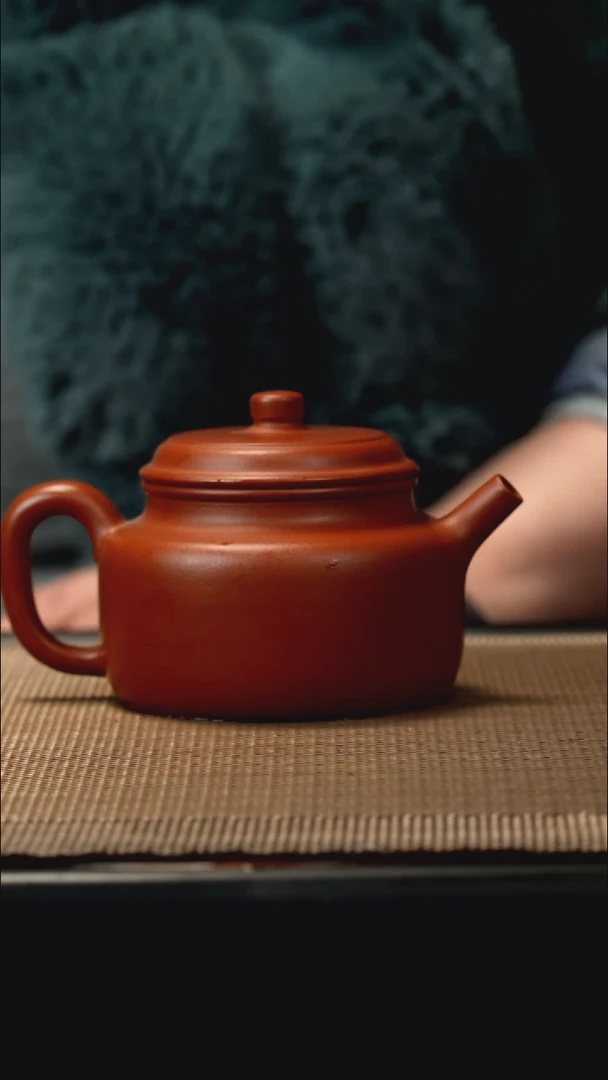 紫砂茶盏朱泥德钟130CC