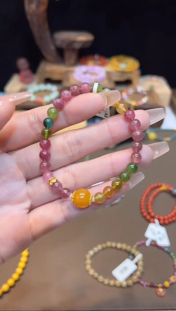 【闪购商品】碧玺手链未镶嵌手饰@@6617