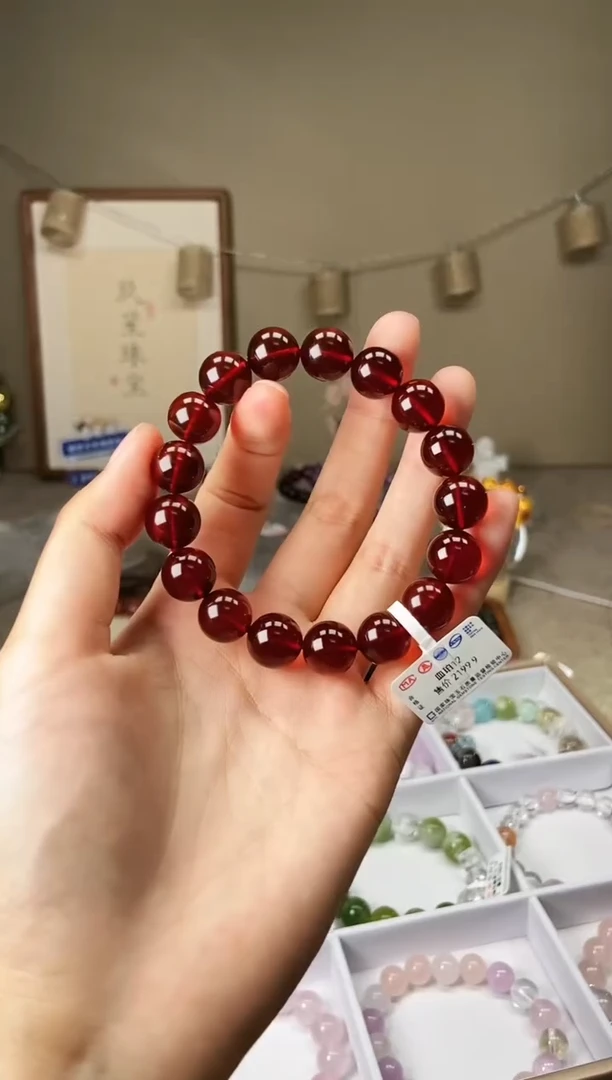 未镶嵌血珀手链10mm血珀
