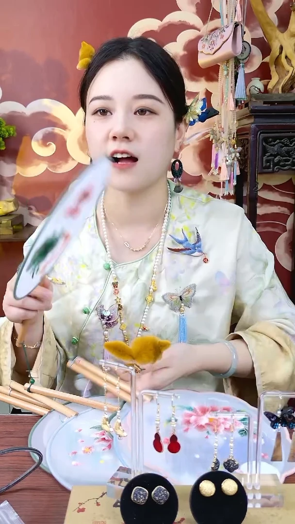 纯铜合金琉璃非遗绒花1111