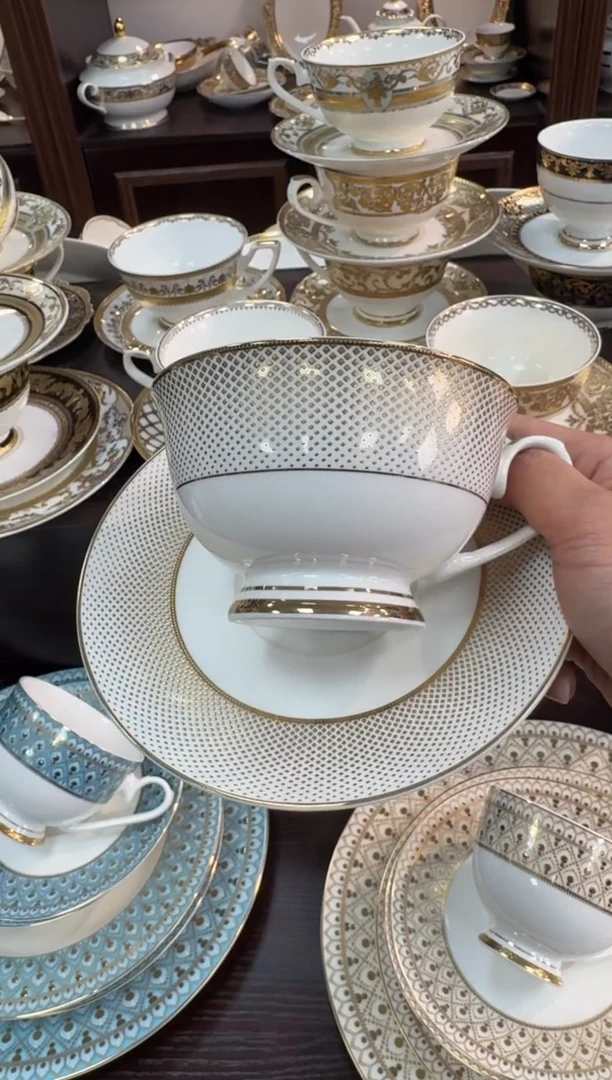 【闪购商品】瓷片两杯两碟福利款微瑕