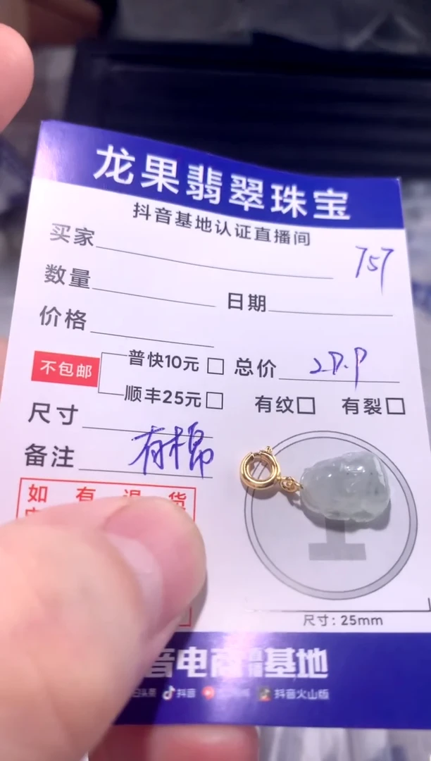 颈饰未镶嵌翡翠貔貅757