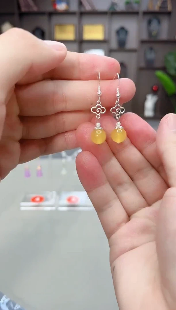 未镶嵌耳饰玛瑙/玉髓702000