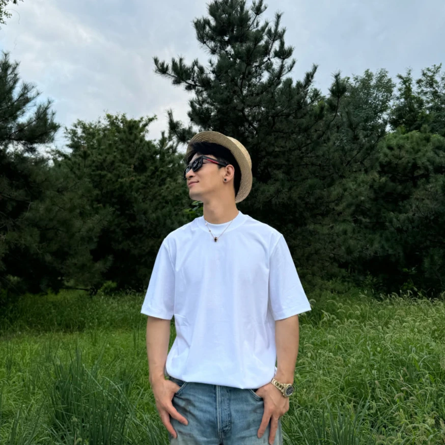 净版百搭【匹马棉净版T恤】男女同款D23089